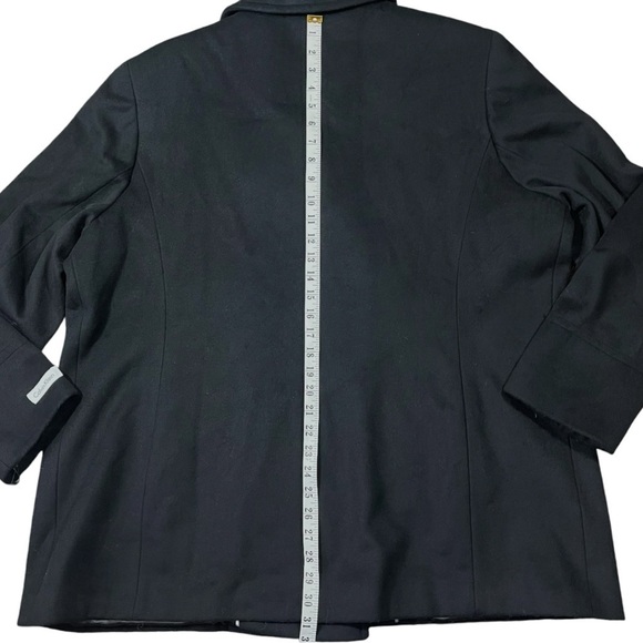 NWT Calvin Klein Wool Cashmere Black Peacoat sz 2X - Picture 14 of 15